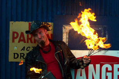 Not only did I get to see his Fire Routines he had done